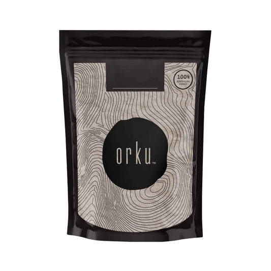 Hlpmedical Orku 2kg food grade diatomaceous earth powder, fossil shell flour for health and dietary supplement use.