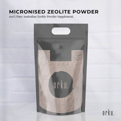 20kg pure micronized Zeolite powder mineral from Volcamin, for health and detox supplements, by Hlpmedical.