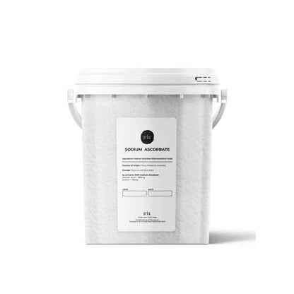 Hlpmedical Orku 1.2kg Sodium Ascorbate tub with high purity crystalline powder for health and dietary supplement use