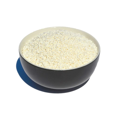 Kemmie 2kg potassium sorbate food grade granules in a tub, preservative for food and cosmetic use by Hlpmedical.