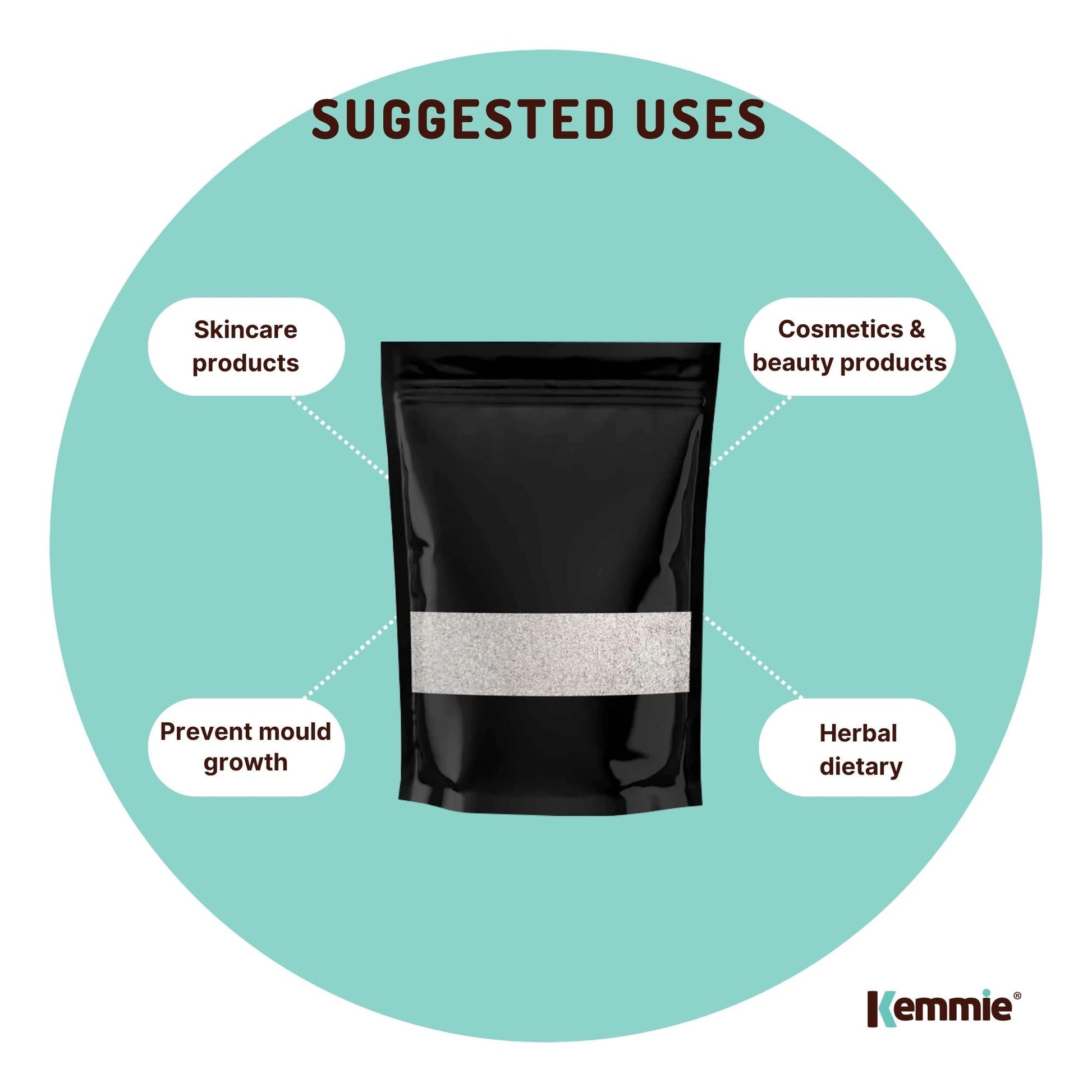 Hlpmedical Kemmie 1kg potassium sorbate food-grade granules for preservation in food and cosmetic applications