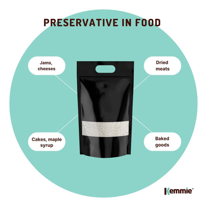 Hlpmedical Kemmie 10kg potassium sorbate food-grade granules, preservative E202, used for food preservation and safety