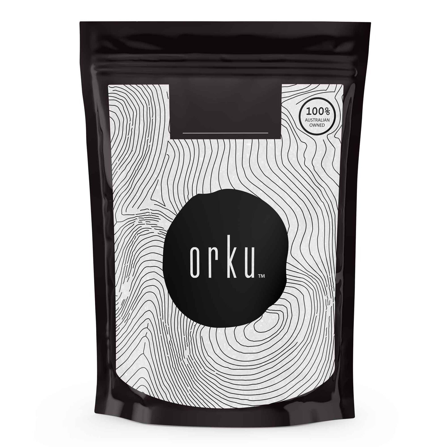 Hlpmedical Orku 2kg pure L-Ascorbic Acid Vitamin C powder in a white container, non-GMO, USP grade for health and wellness.