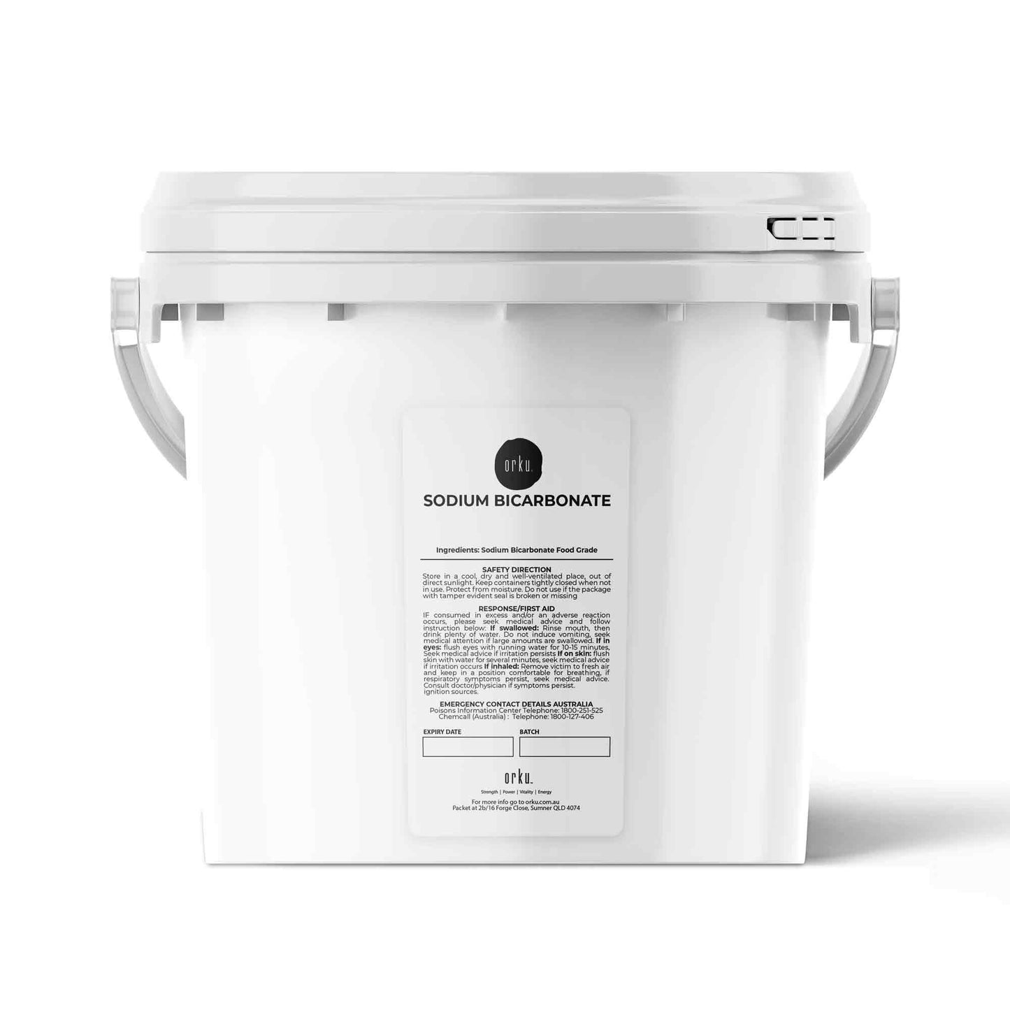 Hlpmedical Orku 5kg food grade baking soda in a powder form, sodium bicarbonate supplement for health and beauty use, aluminum free