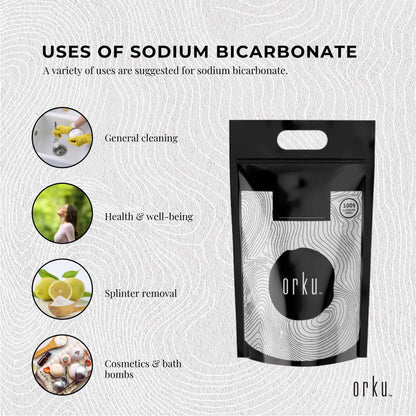 Hlpmedical Orku 5kg food-grade sodium bicarbonate baking soda, aluminum-free NaHCO3 powder for health and baking use
