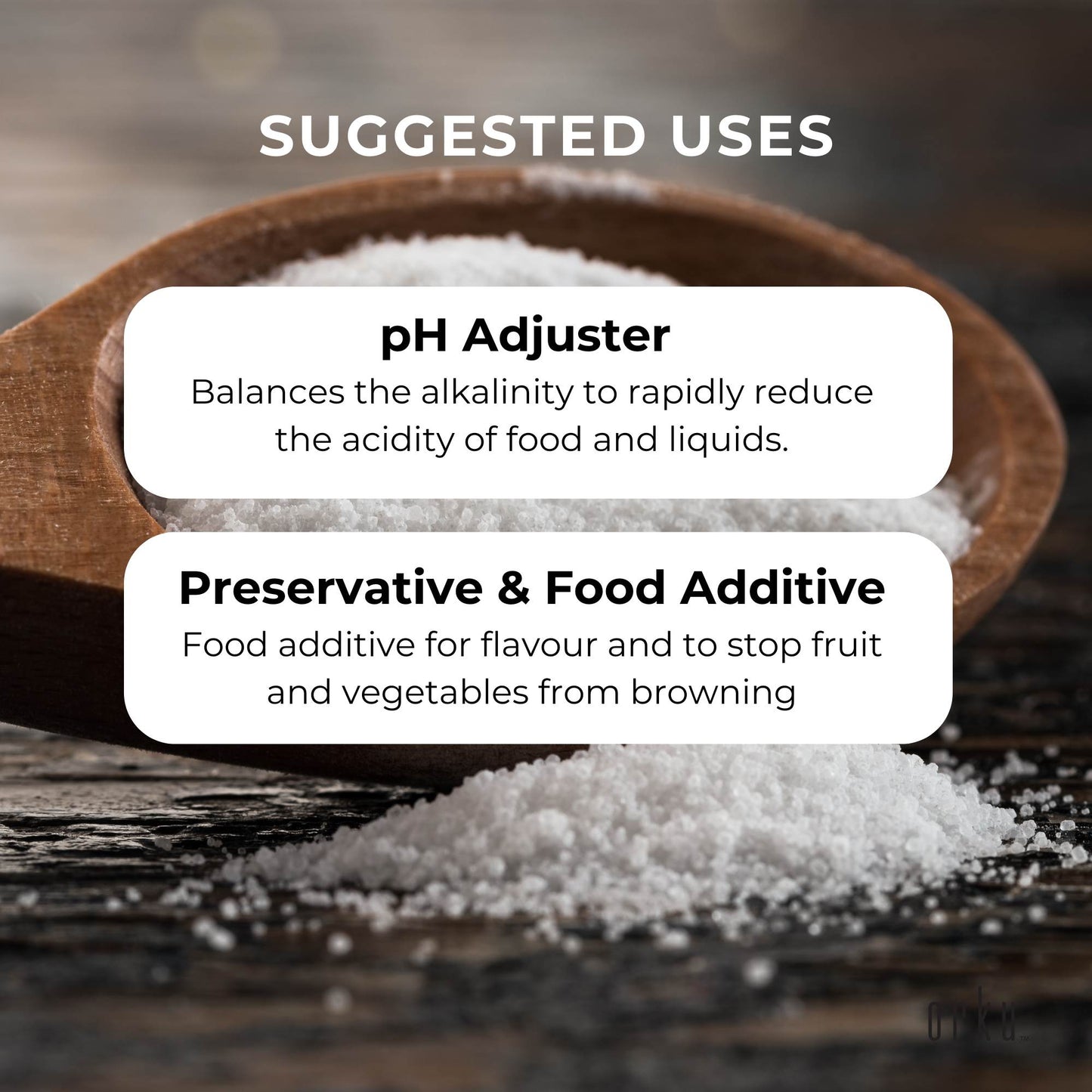 Hlpmedical 1.3kg sodium citrate powder tub, food grade salt preservative, used in nutrition and health supplements.