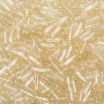 Set of 100 empty vegan vegetable capsules size 00, clear and unfilled for dietary supplements, by Hlpmedical.