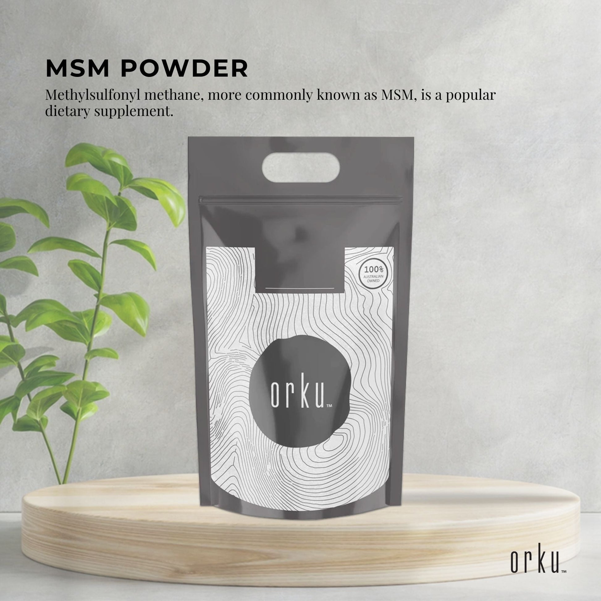 5kg tub of Hlpmedical MSM powder, 99% pure methylsulfonylmethane dimethyl sulfone for health and nutrition supplement use.
