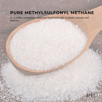 5kg Hlpmedical MSM powder tub, 99% pure methylsulfonylmethane crystals for health and dietary supplement use
