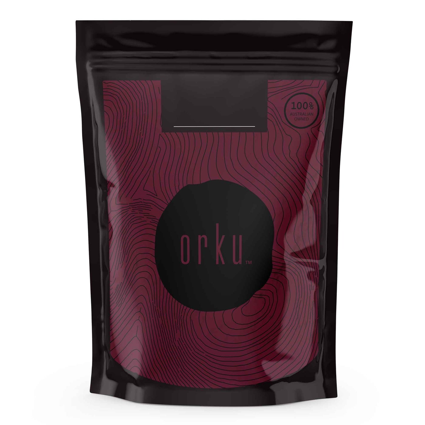 Organic Orku beetroot powder by Hlpmedical in a 100g package, showcasing vibrant red beetroot powder for health and nutrition.
