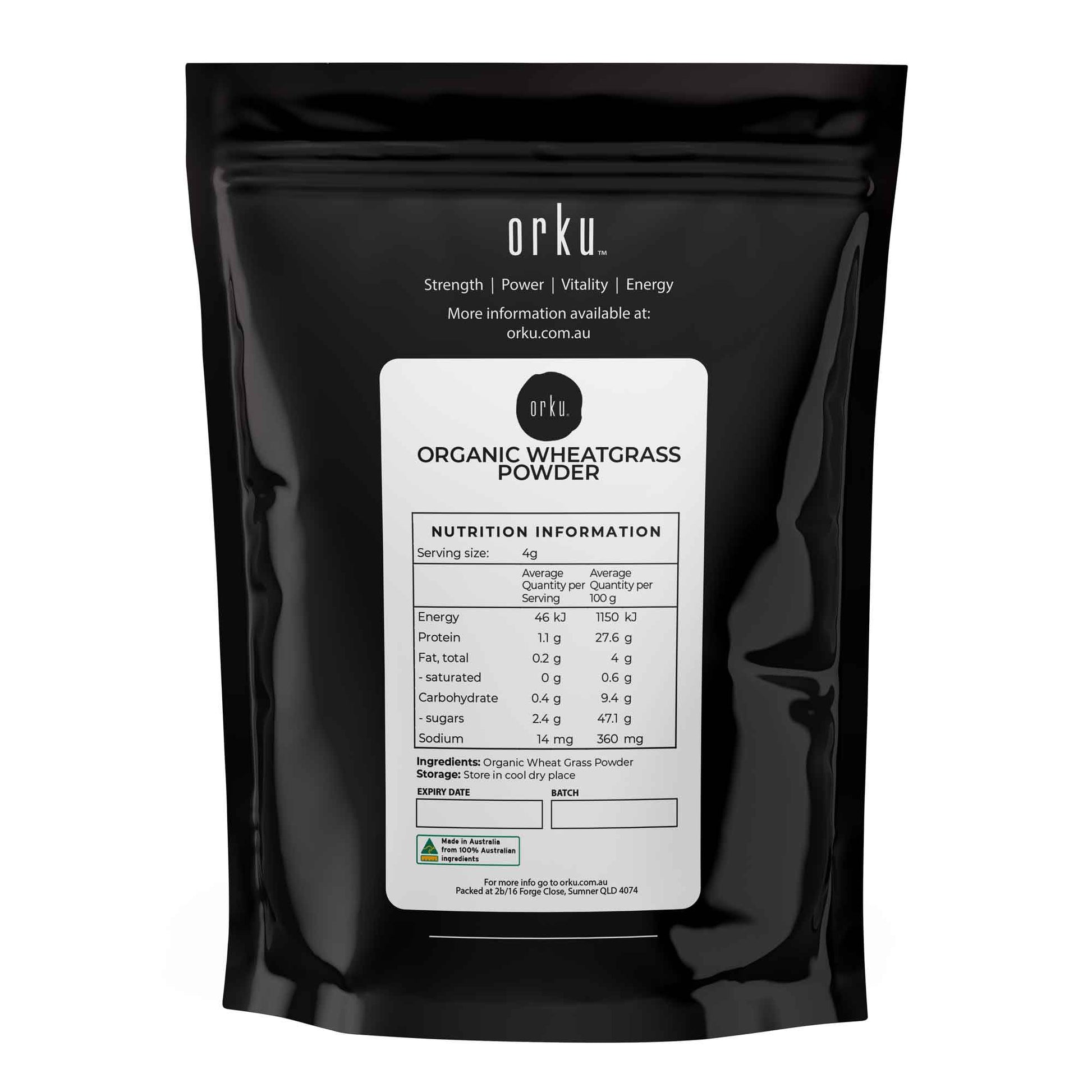 Organic wheatgrass powder in a jar, 1kg, pure wheat grass leaf superfood for health and nutrition by Hlpmedical.
