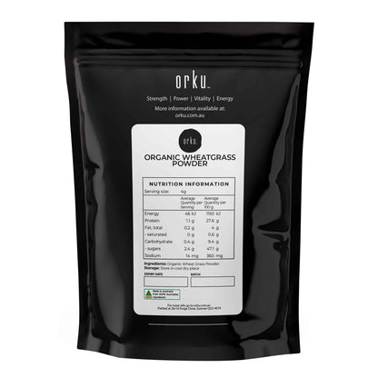 Organic wheatgrass powder in a jar, 1kg, pure wheat grass leaf superfood for health and nutrition by Hlpmedical.