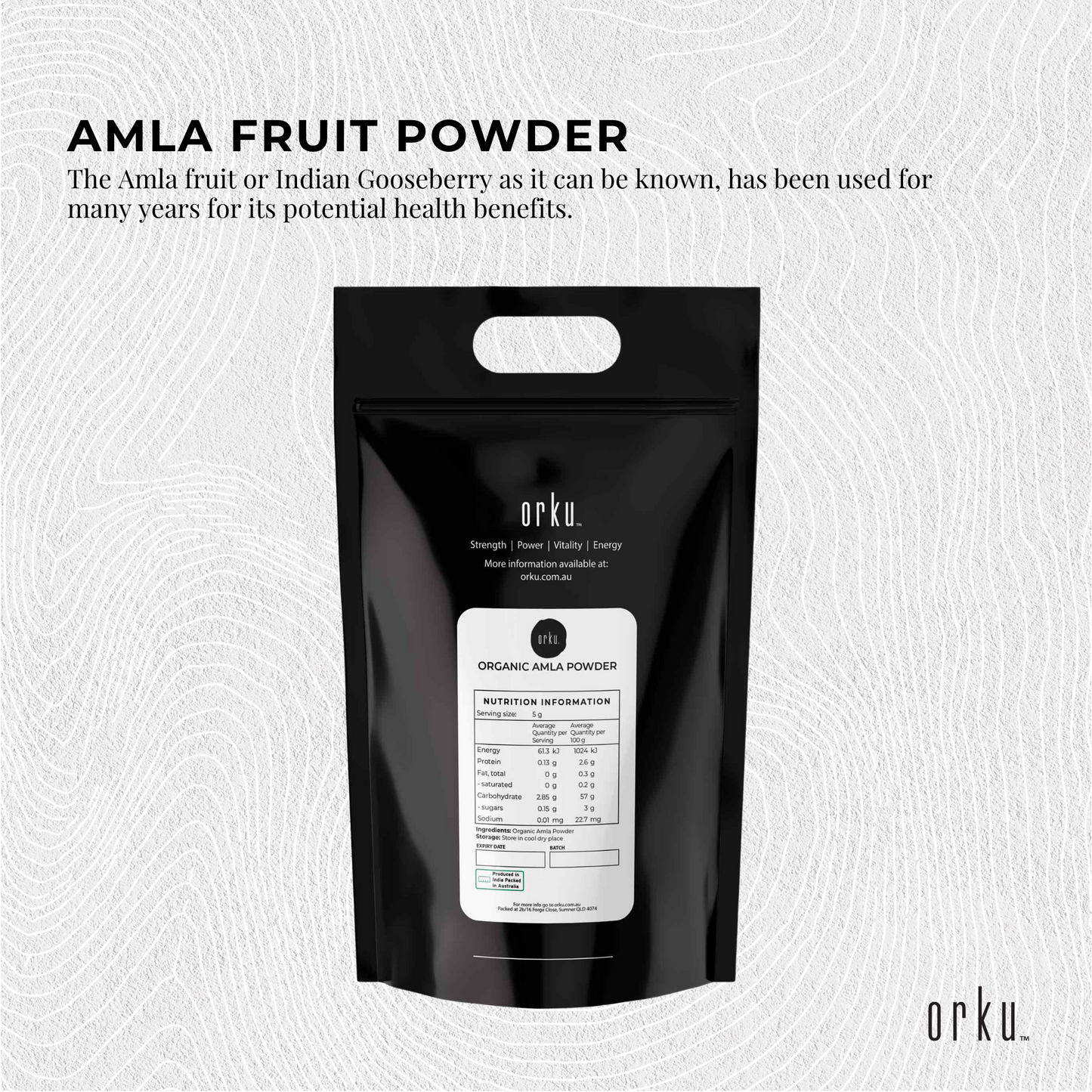 Bulk 10kg organic Amla powder from Hlpmedical, Indian gooseberry supplement, natural vitamin-rich health and beauty product.