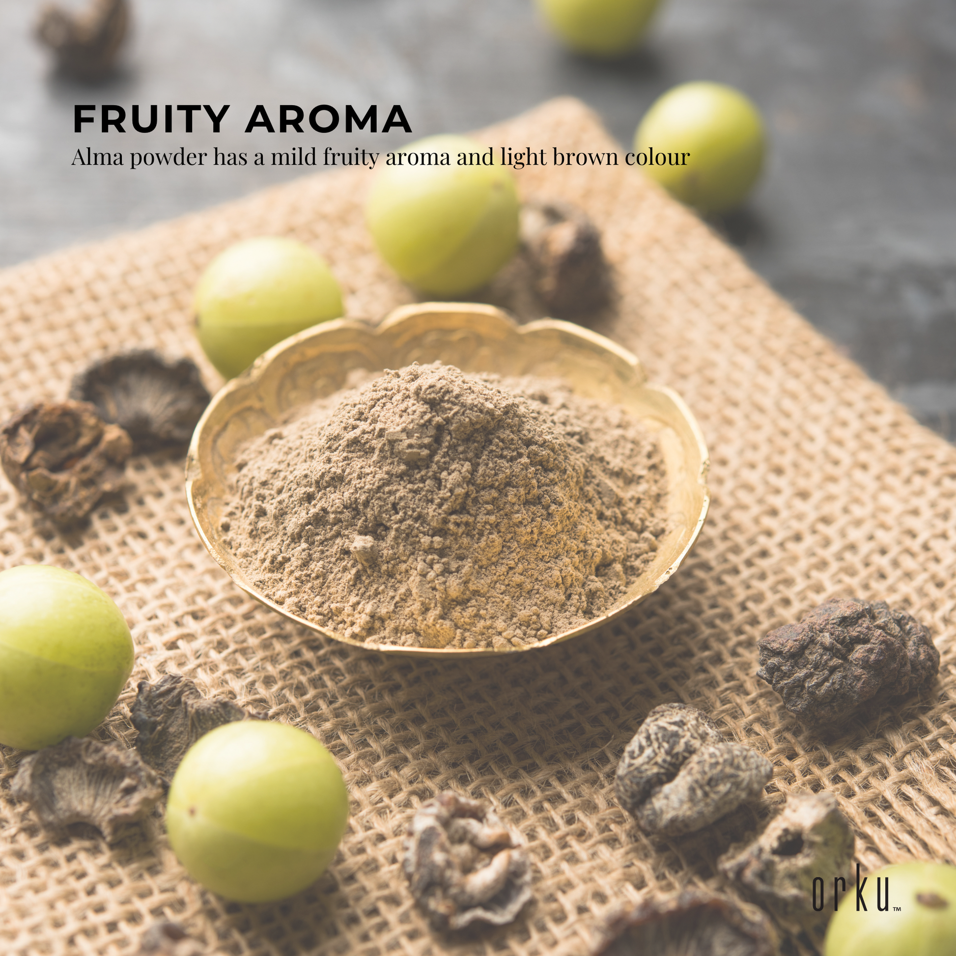 Bulk 10Kg organic amla powder from Hlpmedical, Indian gooseberry supplement for health and nutrition, in a natural powder form.