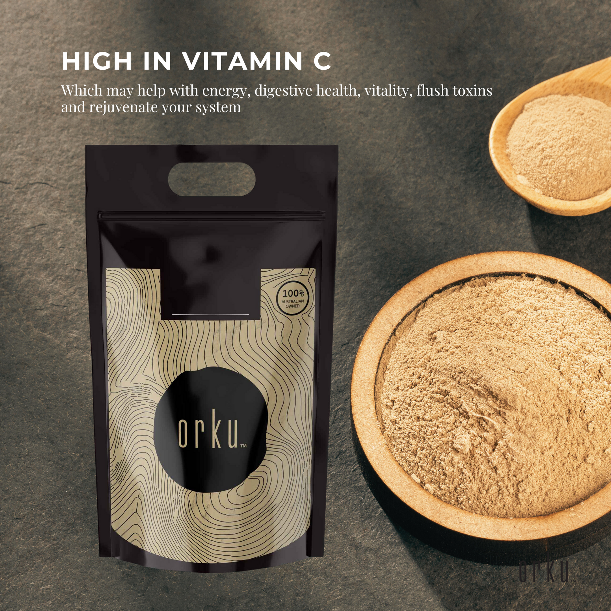 Bulk 10kg organic Amla powder from Hlpmedical, Indian gooseberry supplement for health and nutrition in a natural, powdered form.