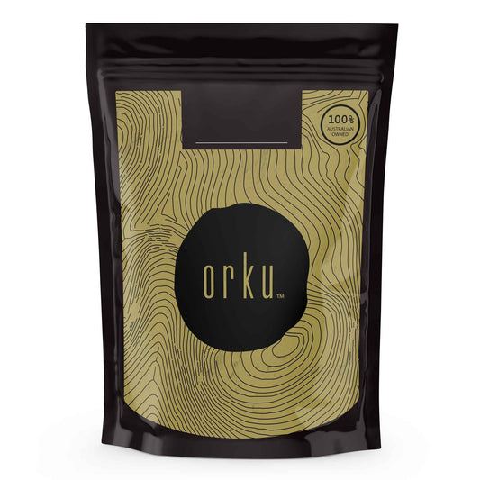 Organic Matcha green tea powder in 100g package by Hlpmedical, vibrant green powder from Camellia sinensis leaves for health and wellness.