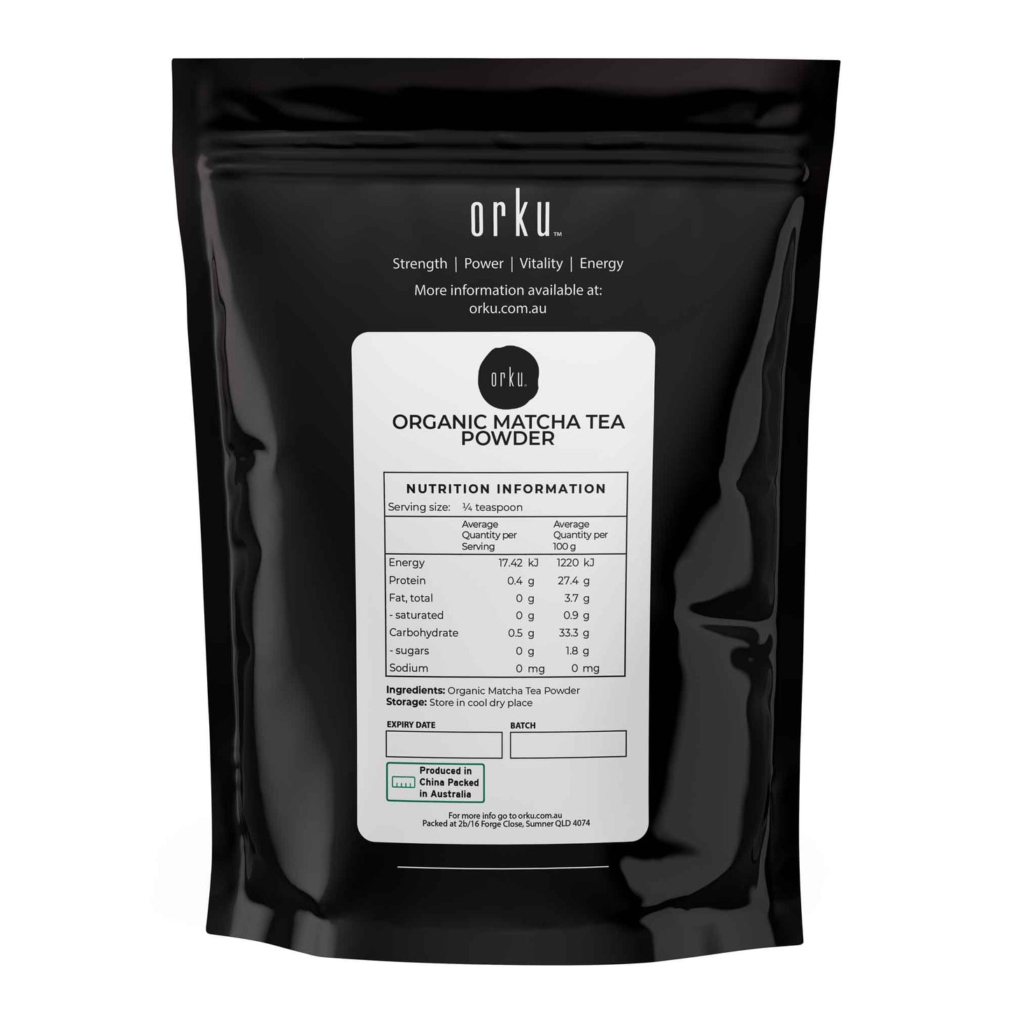Organic Matcha green tea powder in 2kg packaging by Hlpmedical, featuring vibrant green powder made from Camellia sinensis leaves.