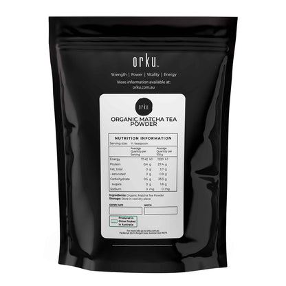 Organic Matcha green tea powder in 2kg packaging by Hlpmedical, featuring vibrant green powder made from Camellia sinensis leaves.