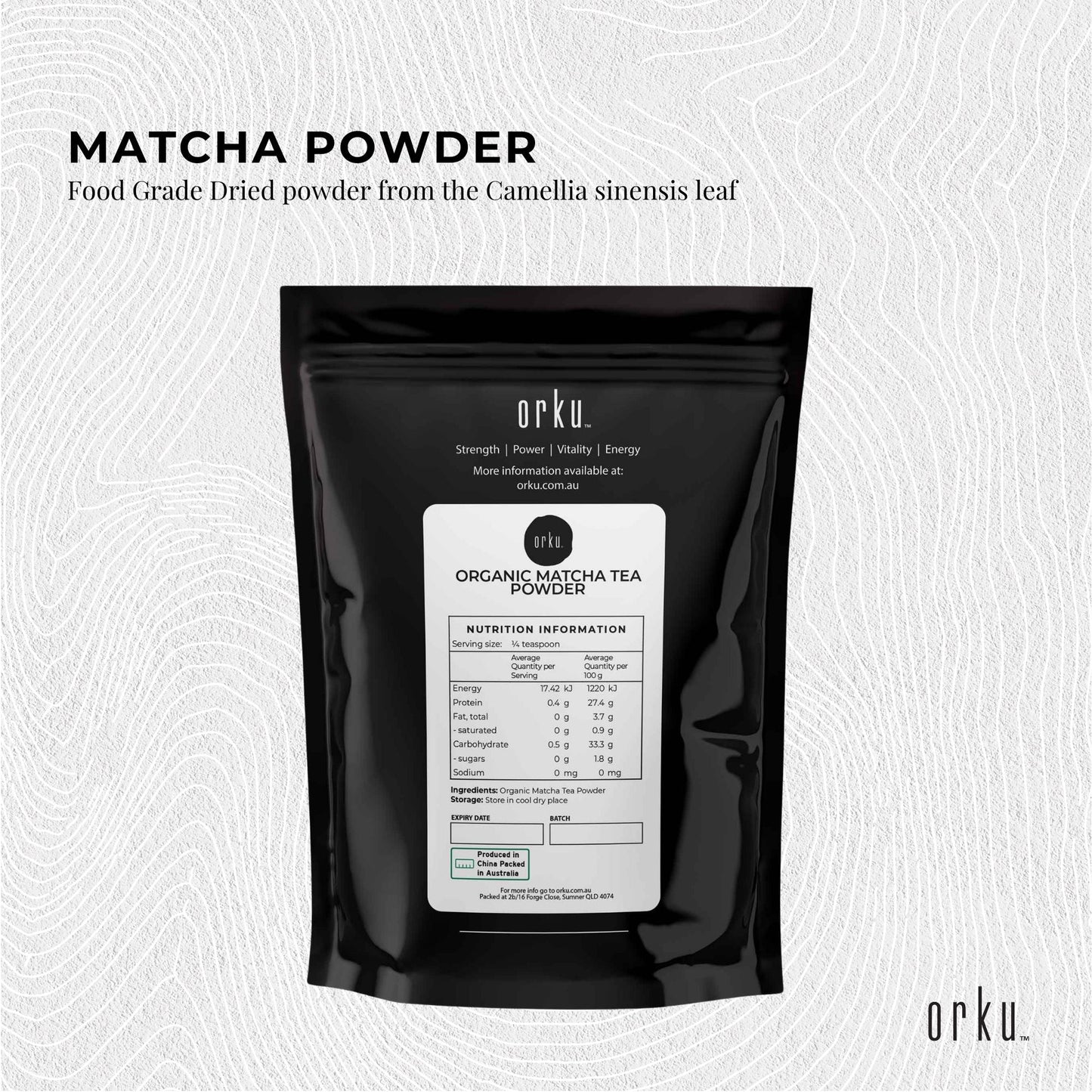Organic 2kg Matcha Green Tea Powder by Hlpmedical, premium Camellia Sinensis leaf supplement for health and wellness.