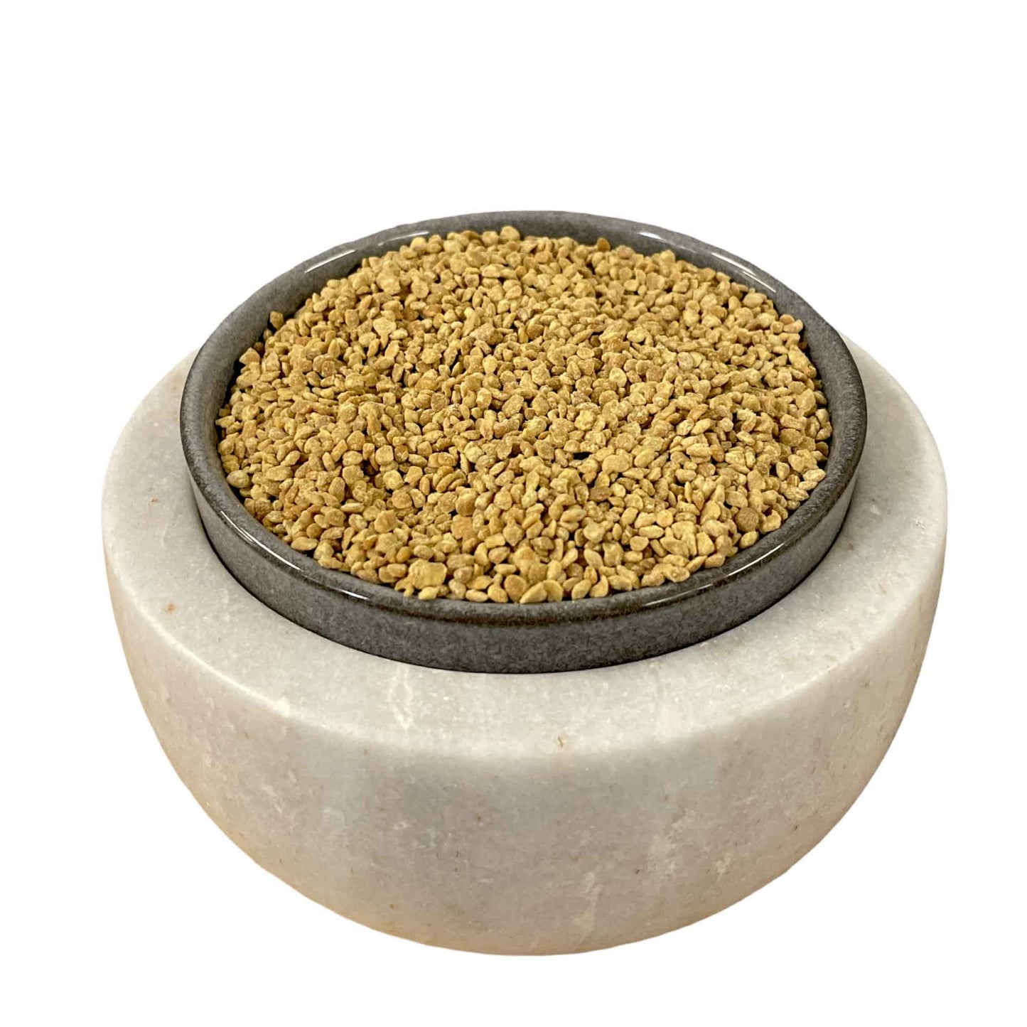 Australian bee pollen granules in a jar, pure raw supplement, natural health product for nutrition and wellness.