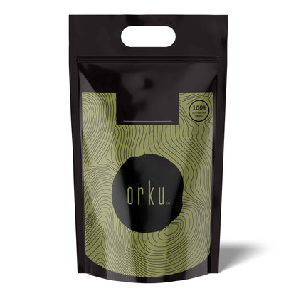 Organic Moringa leaf powder in a 10kg drum from Hlpmedical, food-grade Oleifera supplement for health and nutrition.