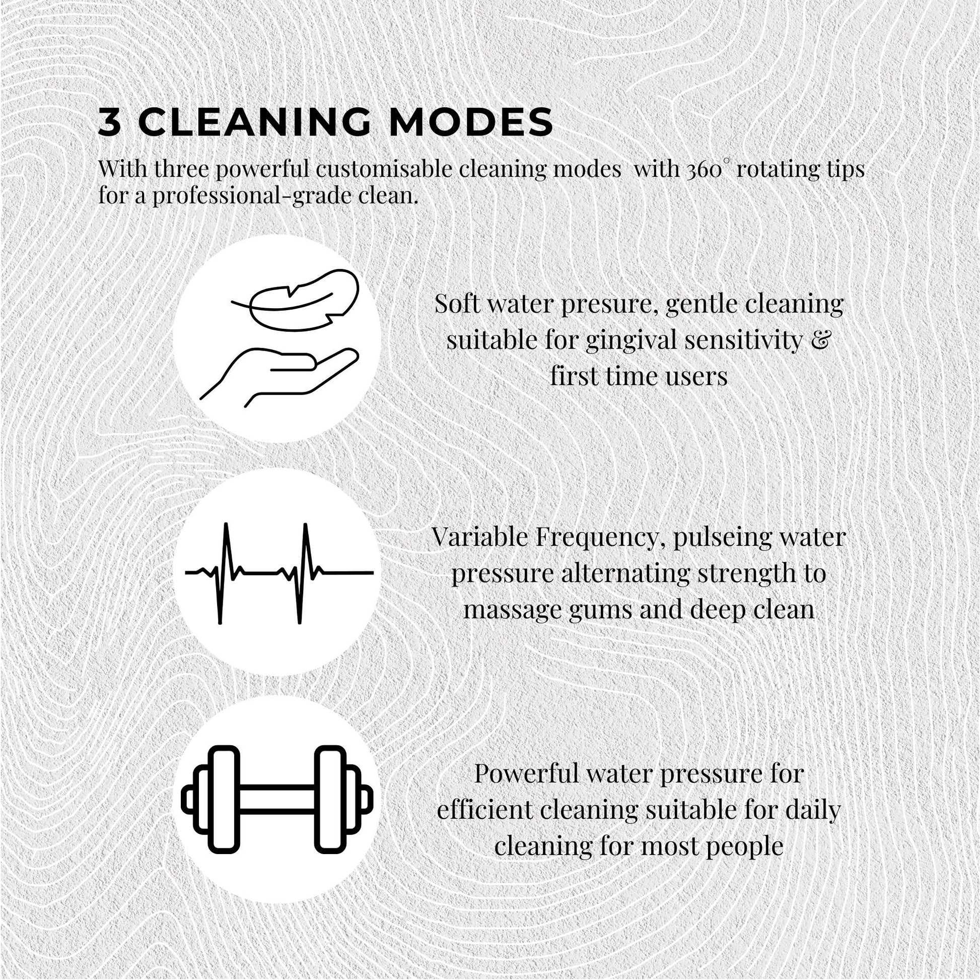 White rechargeable mini water flosser from Hlpmedical, cordless oral irrigator for travel and personal oral care.
