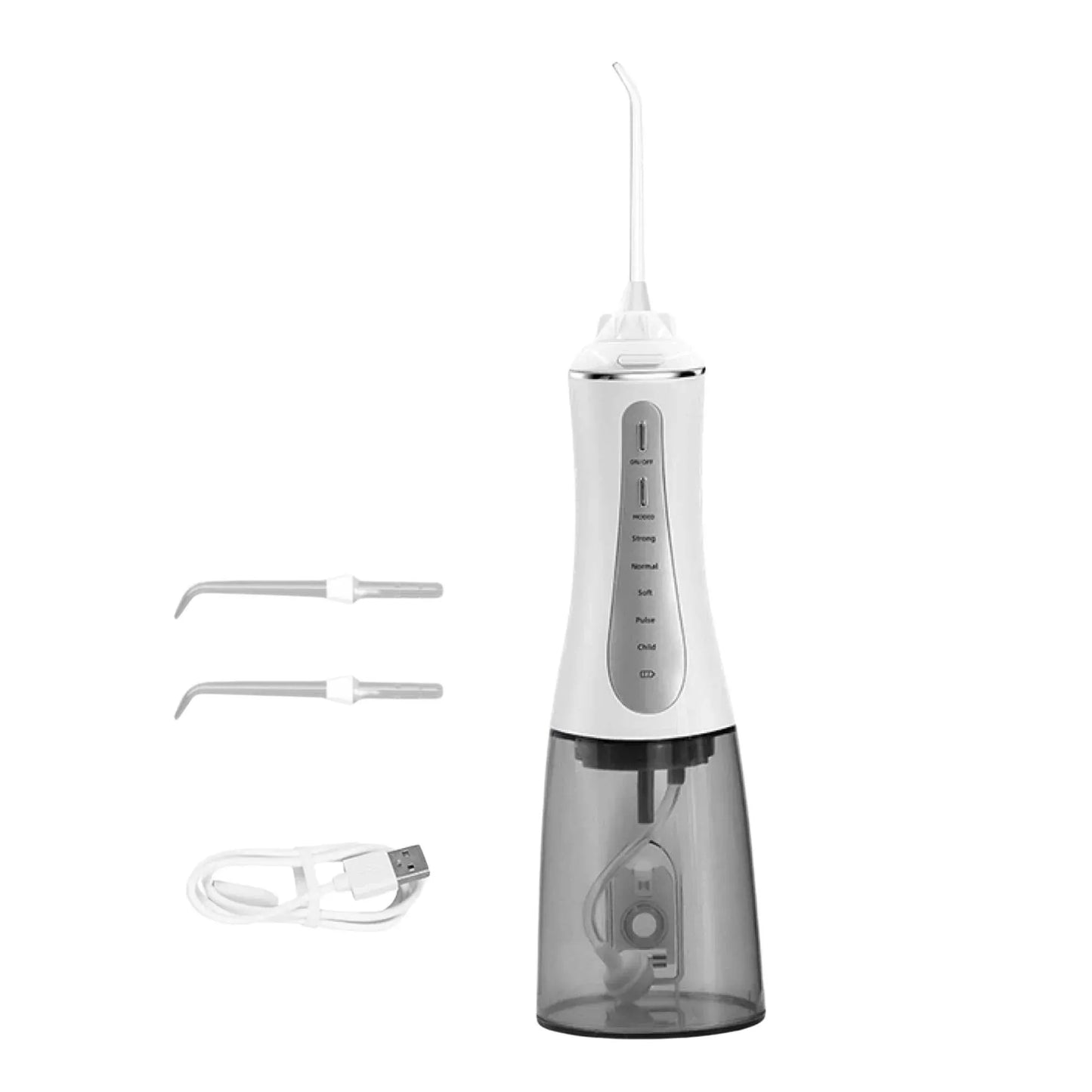Hlpmedical Orku portable oral irrigator flosser with 350ml water tank for effective teeth cleaning and oral hygiene.