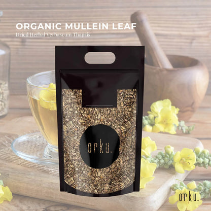 Dried organic mullein leaf from Hlpmedical, 1kg, herbal supplement with green mullein leaves in a natural form.