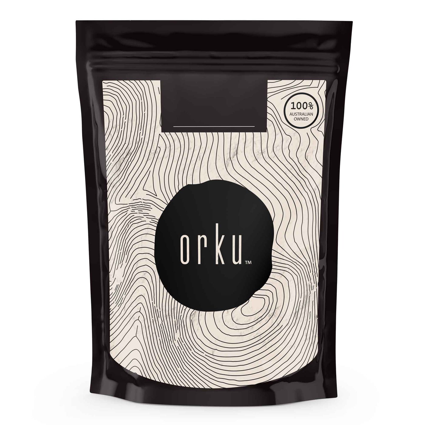 Hlpmedical Orku 400g vanilla whey protein isolate powder bag for fitness and nutrition supplements, shown in the image.