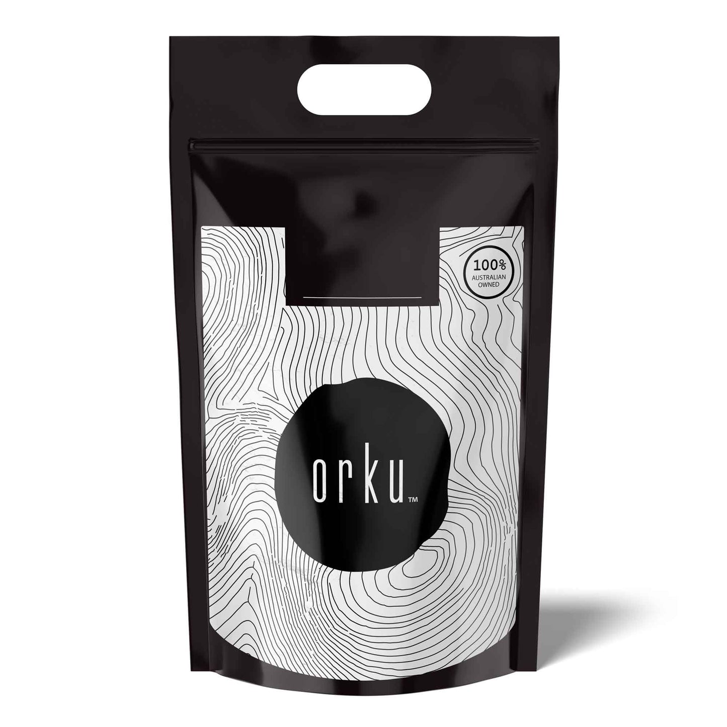 Hlpmedical Orku 10kg creatine monohydrate powder in a jar, 200 mesh micronized, 99.9% pure for fitness and muscle support.