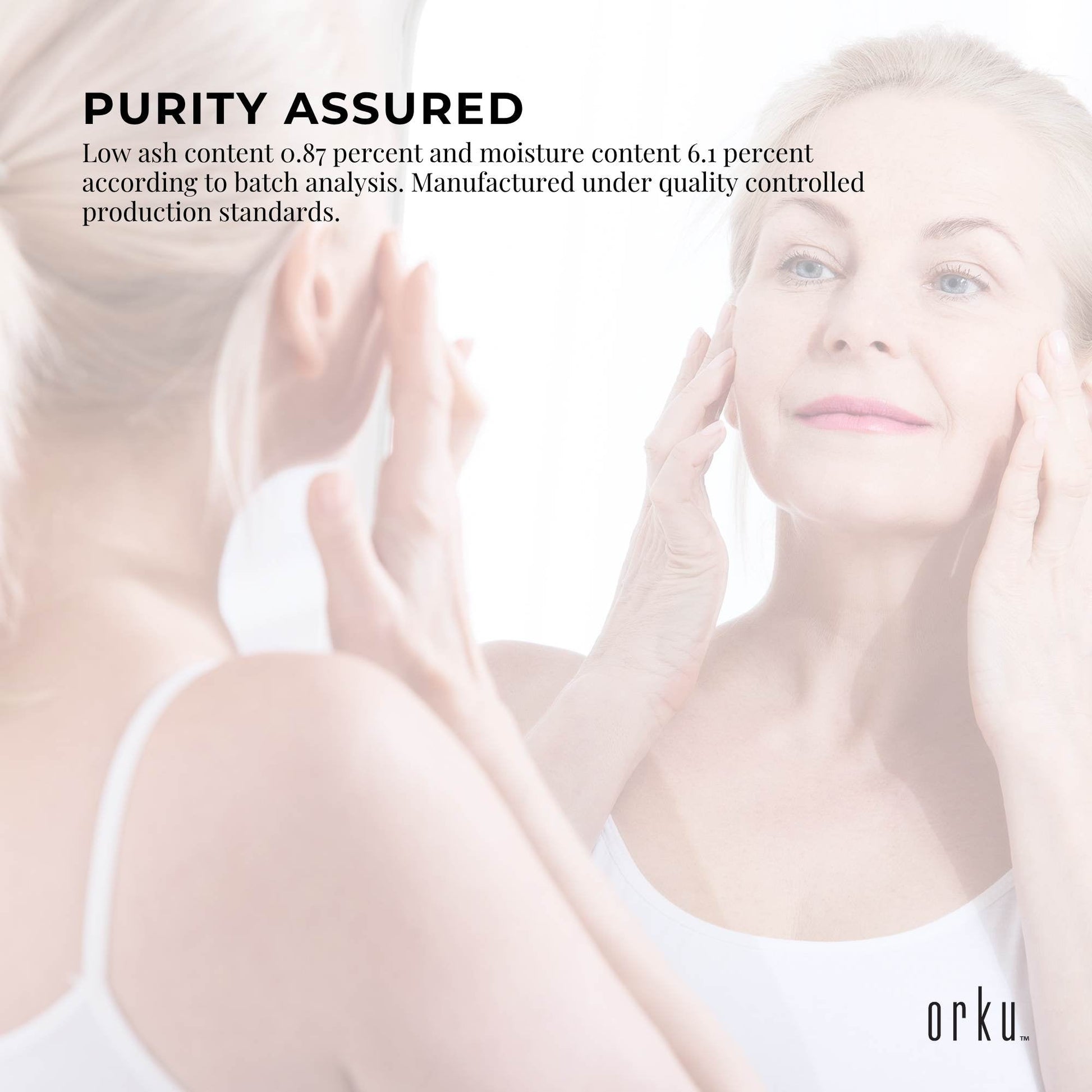 Orku 2kg bovine collagen peptides powder by Hlpmedical, unflavored hydrolyzed protein supplement for health and beauty use