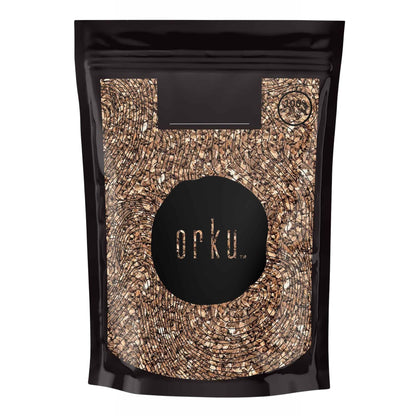 Dried organic dandelion root herbal tea supplement in a 250g package, raw and natural, by Hlpmedical for health and wellness.