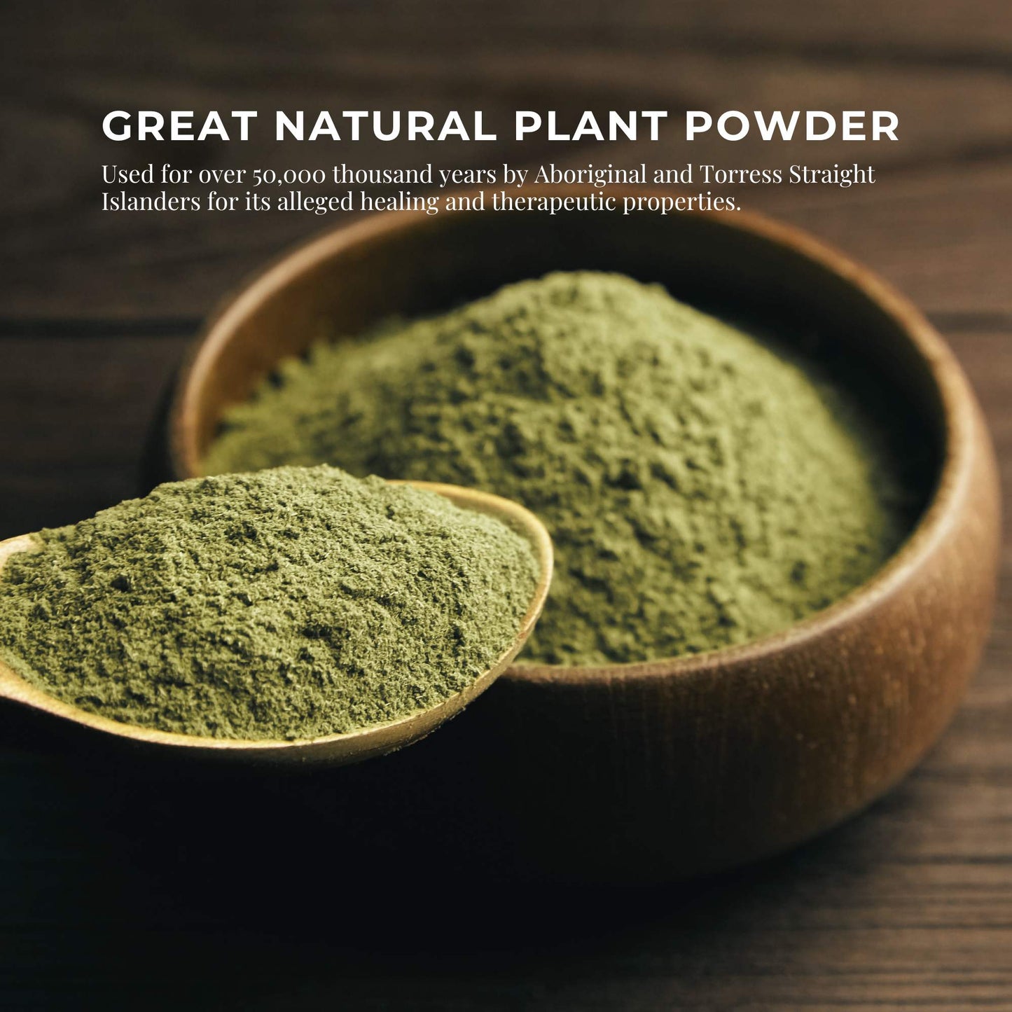 600g Gumby Gumby Pure Powder tub by Hlpmedical, Aboriginal Pittosporum Angustifolum plant for health and nutritional supplement use