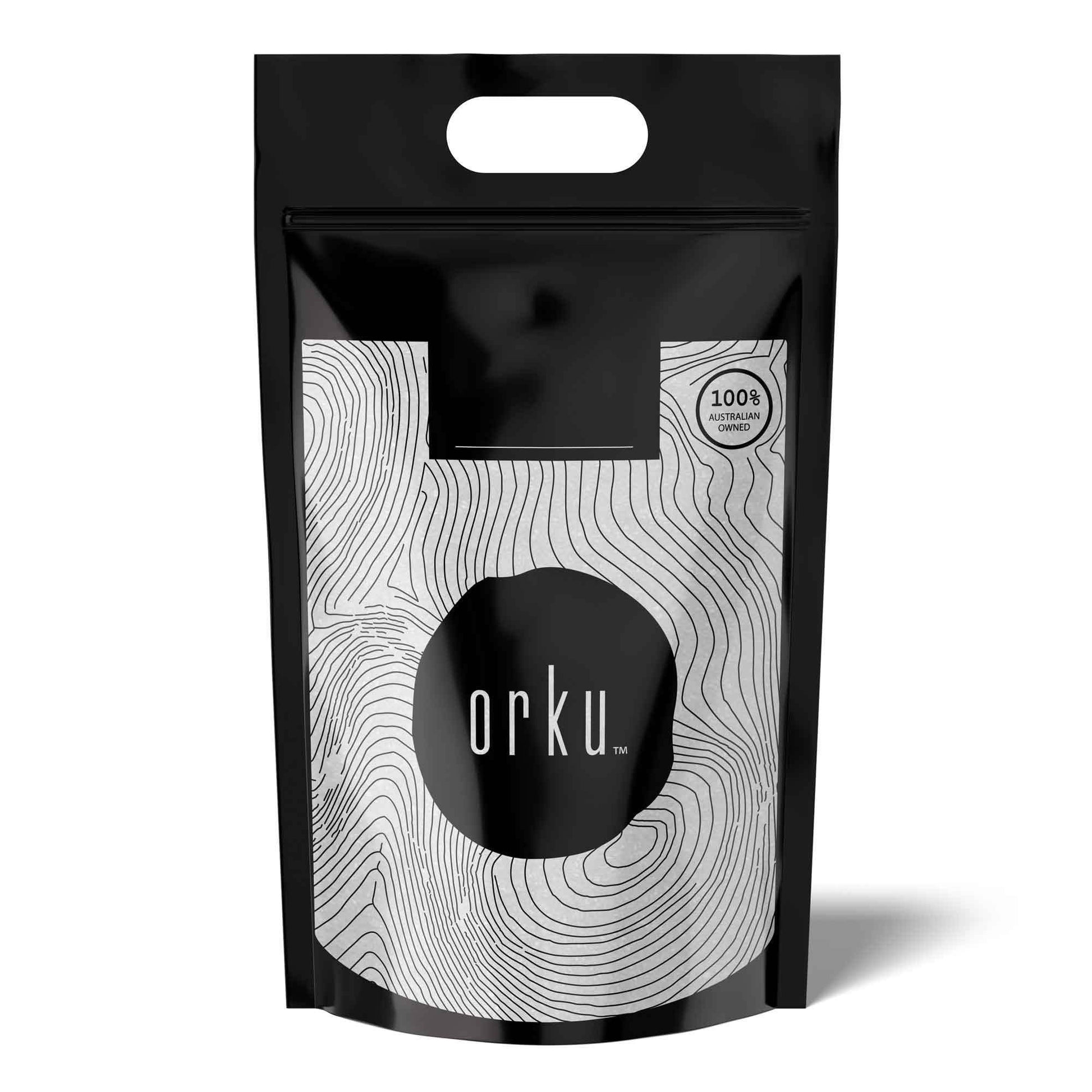 Granular potassium citrate food grade supplement in a white container, used as a dietary additive for health and nutrition.
