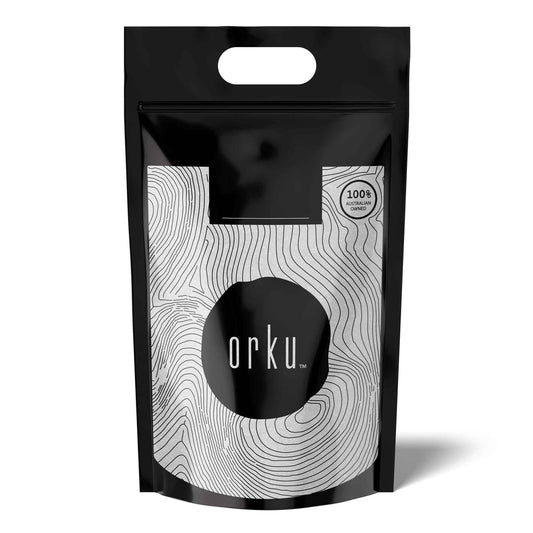 Granular potassium citrate food grade supplement in a white container, used as a dietary additive for health and nutrition.