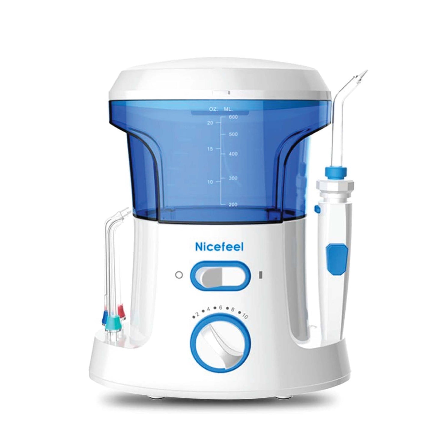 Electric dental water flosser by Hlpmedical, 600ml oral irrigator for effective teeth cleaning and gum care.