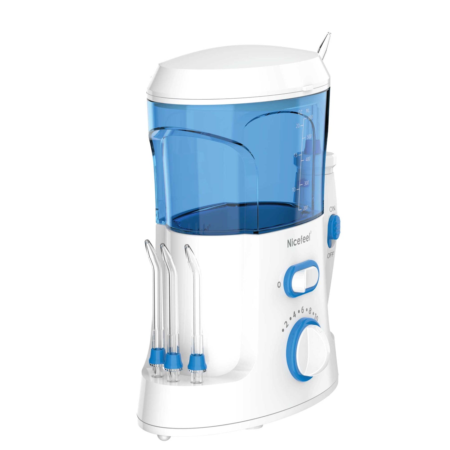 600ml Hlpmedical electric water flosser for teeth and gums, oral irrigator cleaner for effective dental hygiene.