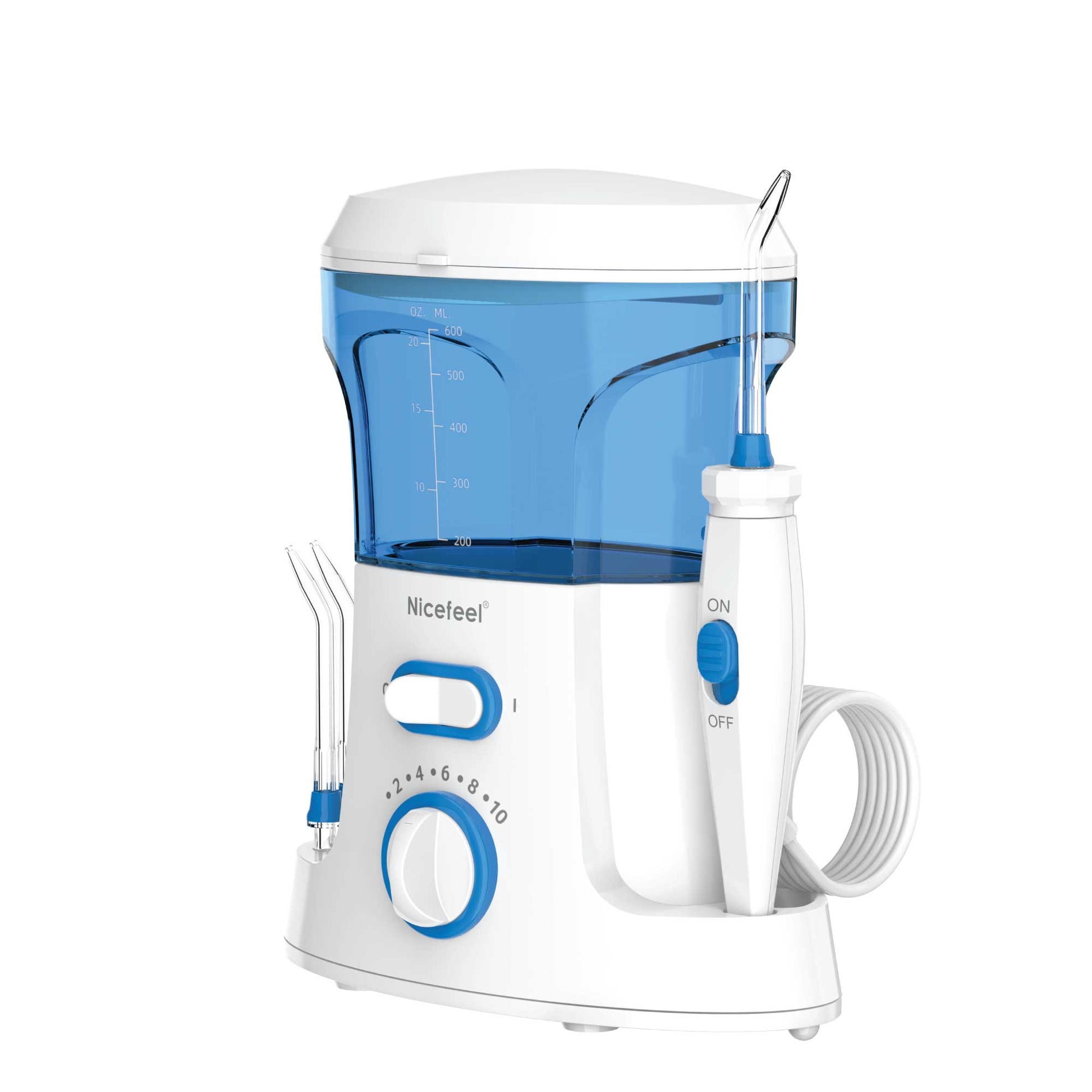 Electric dental water flosser by Hlpmedical, 600ml oral irrigator for teeth cleaning and gum health in personal care.