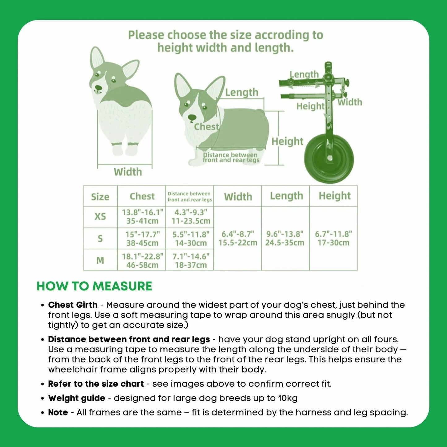 Hlpmedical Rooster Farms dog wheelchair harness for small dogs up to 10kg, lightweight support for pet mobility.
