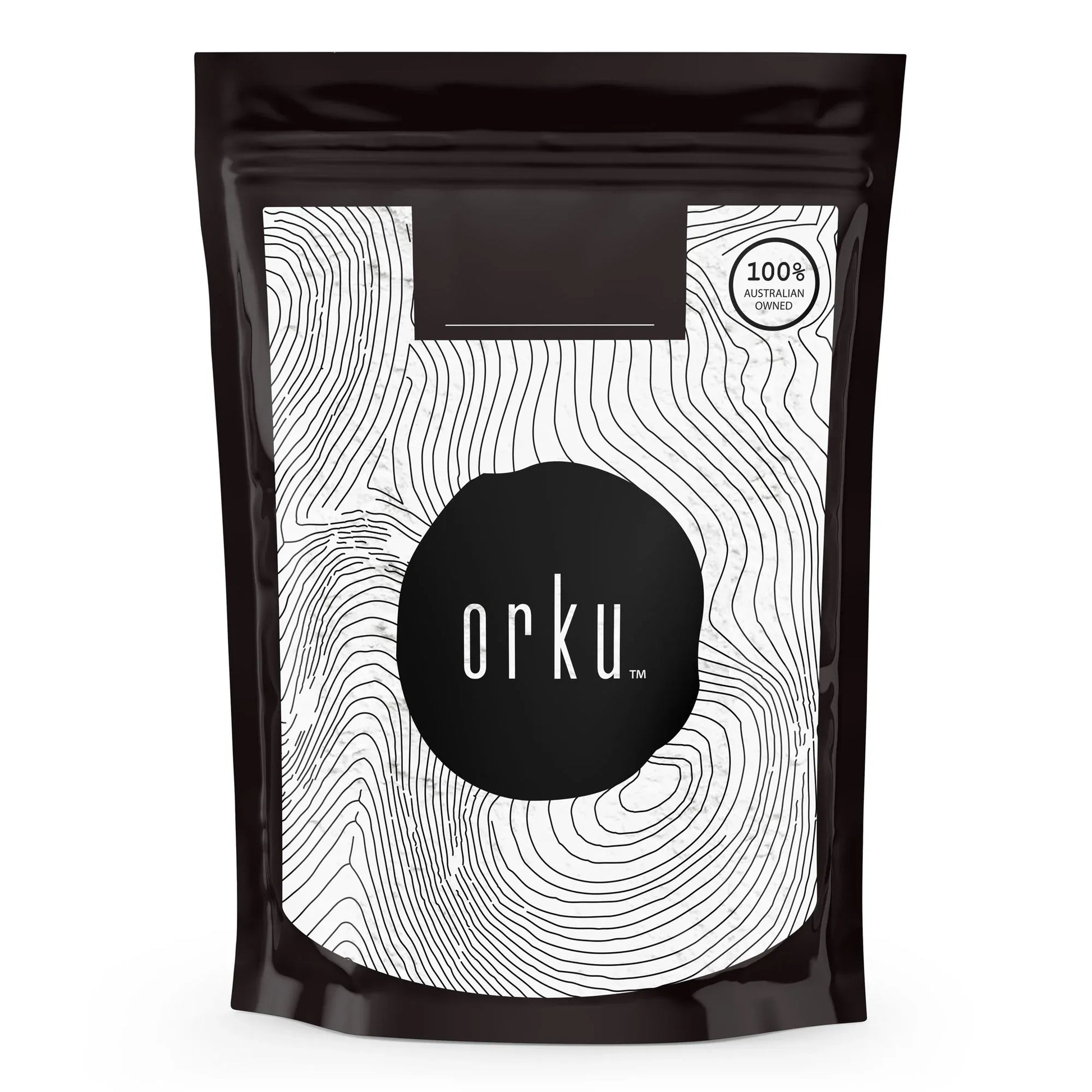 Hlpmedical Orku 100g unflavored magnesium bisglycinate powder, chelated supplement for health and wellness.