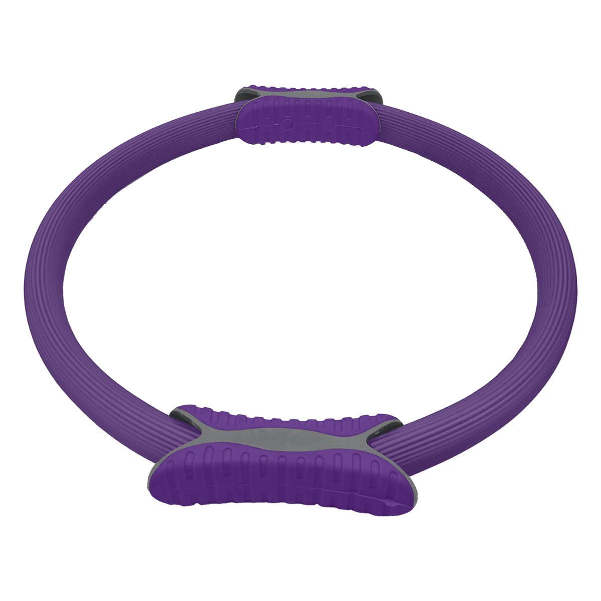 Purple Powertrain Pilates ring band for yoga and home workouts, lightweight exercise resistance band by Hlpmedical.