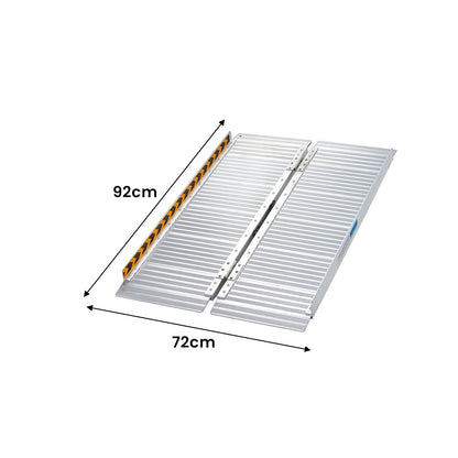 Hlpmedical Kartrite 3ft aluminium foldable wheelchair ramp for accessibility and mobility assistance.