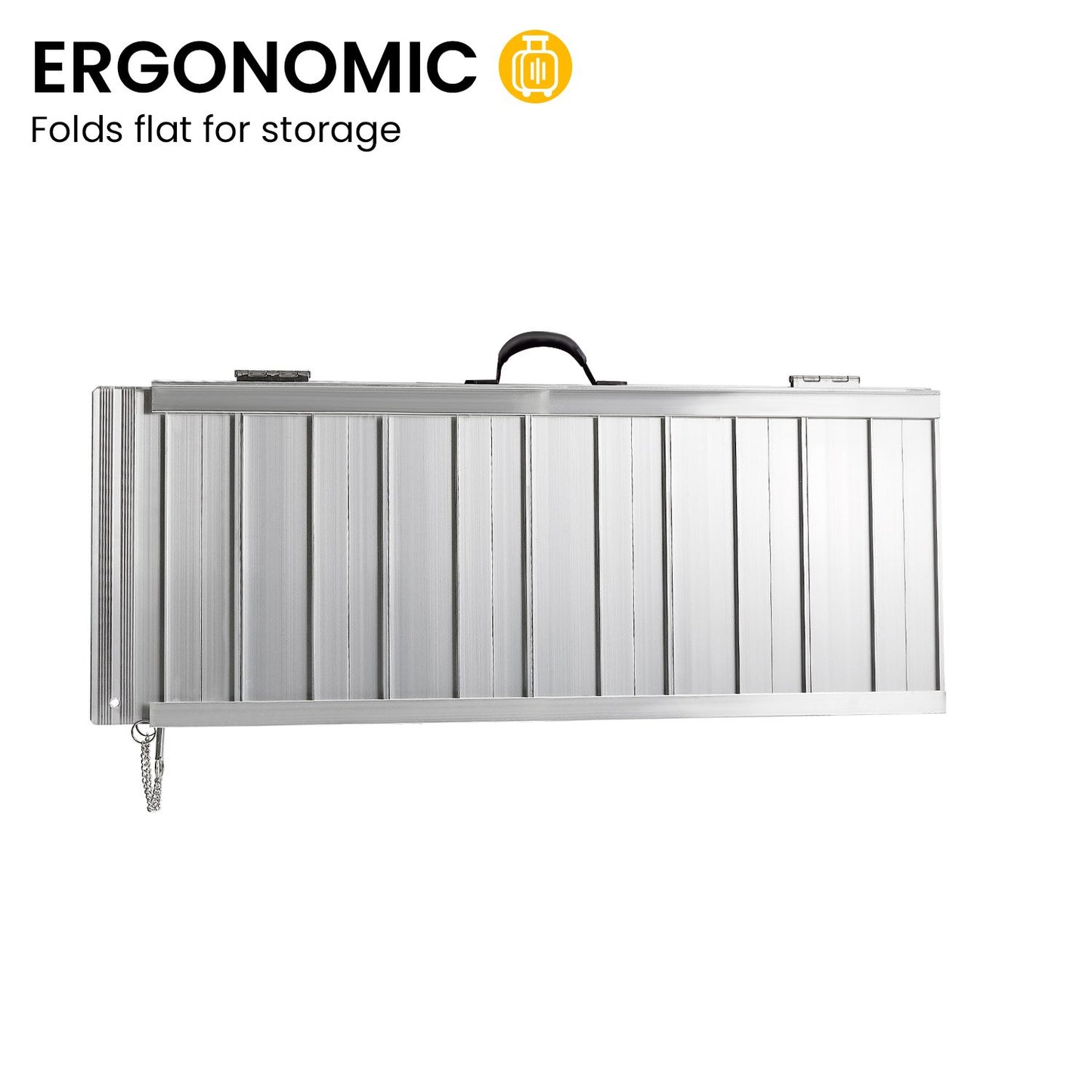 Hlpmedical Kartrite 3ft aluminium foldable wheelchair ramp for mobility and accessibility support, shown extended and in use