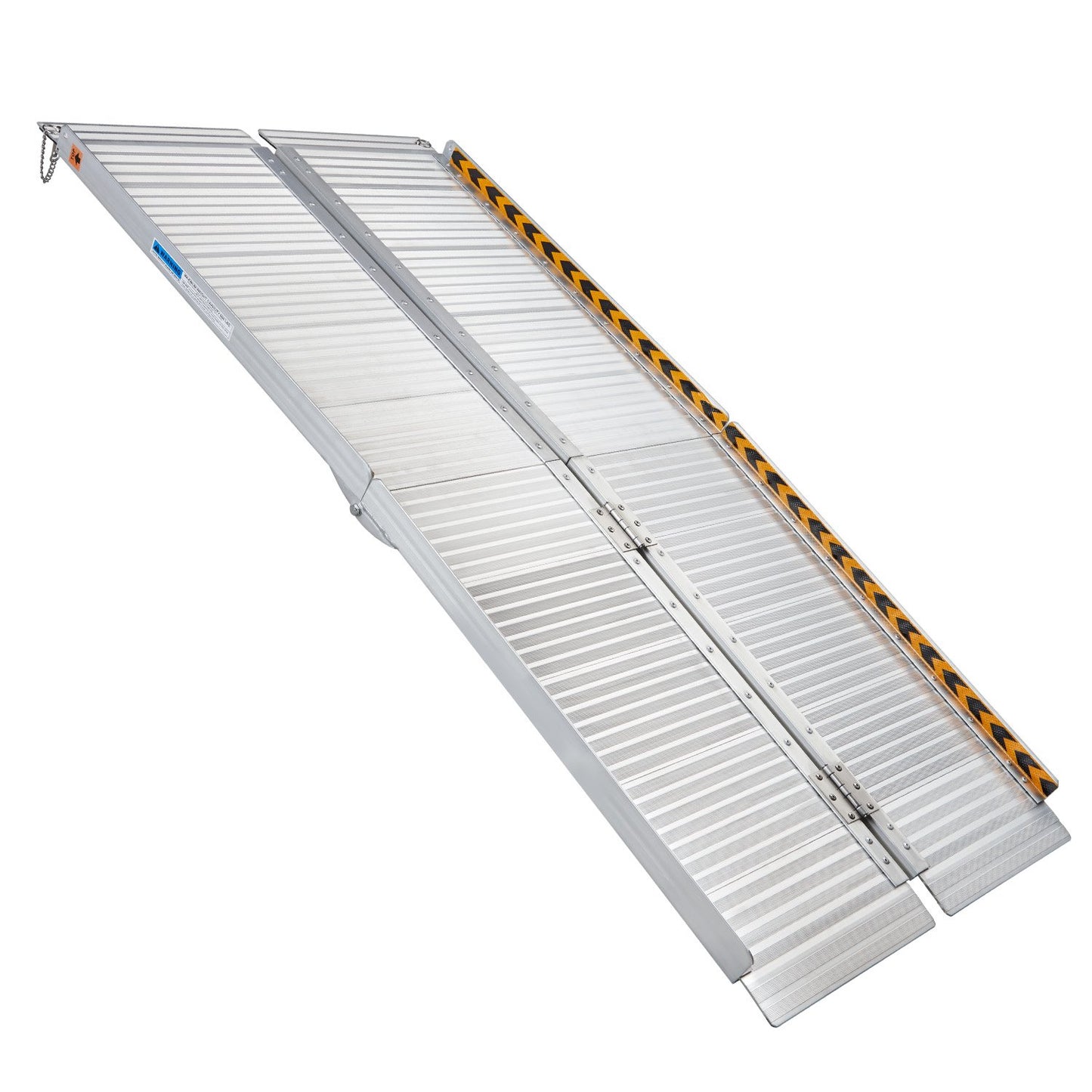 Hlpmedical Kartrite 6ft aluminium foldable wheelchair ramp with non-slip surface in silver for easy mobility and accessibility.