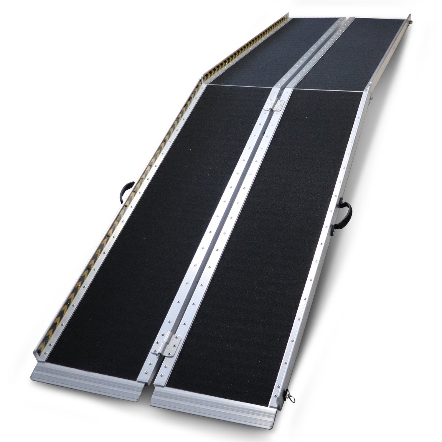 Hlpmedical Kartrite 10ft folding aluminium wheelchair ramp for pet access, portable and lightweight for easy mobility assistance.