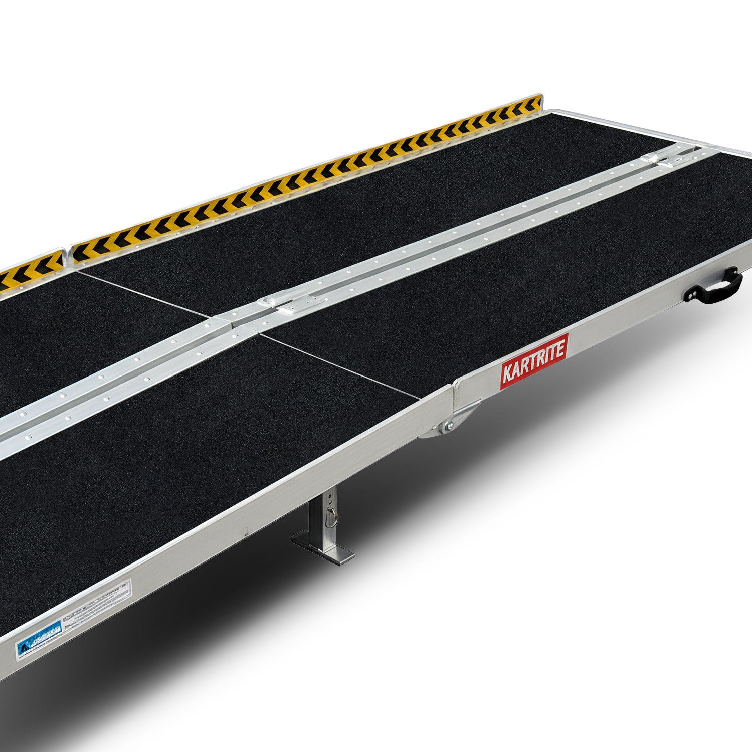 Hlpmedical Kartrite 10ft folding aluminium wheelchair ramp for portable pet mobility access, lightweight and durable.