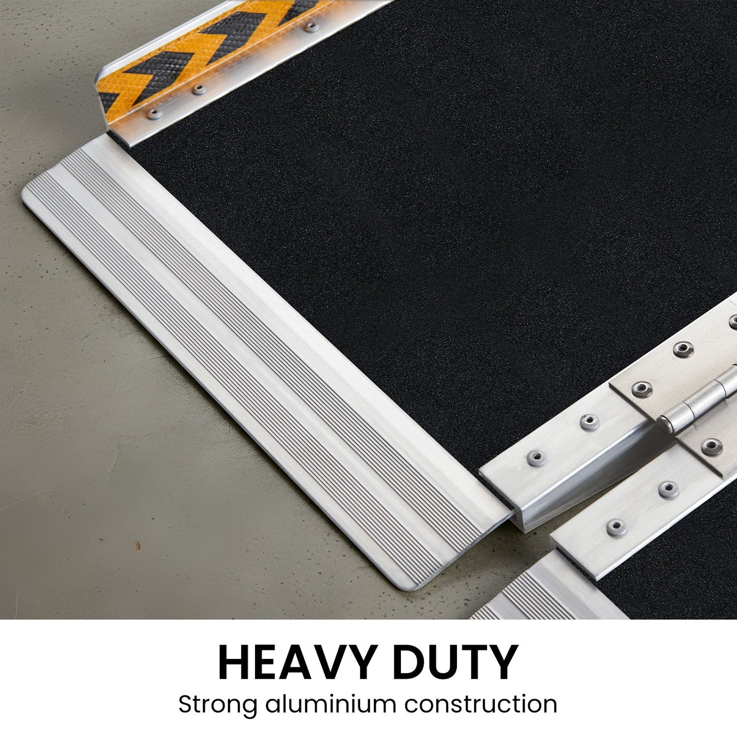 Hlpmedical 10ft folding aluminum wheelchair ramp for pets, portable dog ramp with non-slip surface for easy access and mobility.