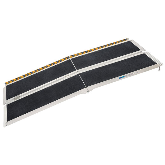 Hlpmedical Kartrite 5FT folding aluminium wheelchair ramp for mobility access, lightweight and portable for easy vehicle loading.