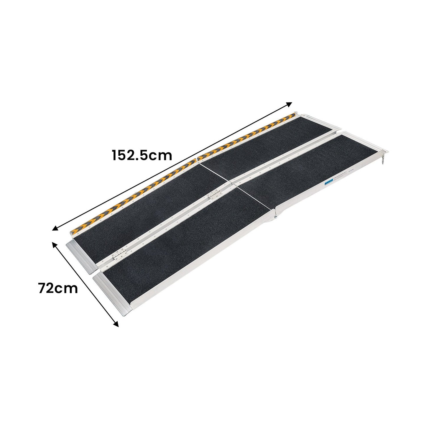 Hlpmedical Kartrite 5FT folding aluminium wheelchair ramp for mobility access, lightweight and portable automotive loading ramp