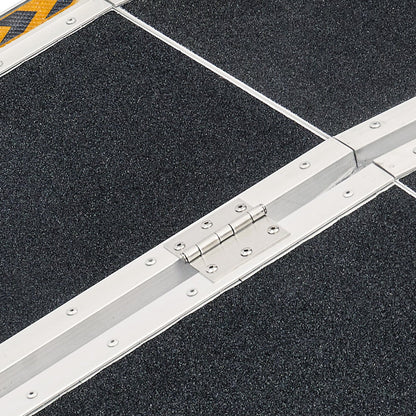 Hlpmedical Kartrite 5ft folding aluminum wheelchair ramp for portable mobility access, auto loading and accessibility.